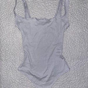 SKIMS square neck body suit.
